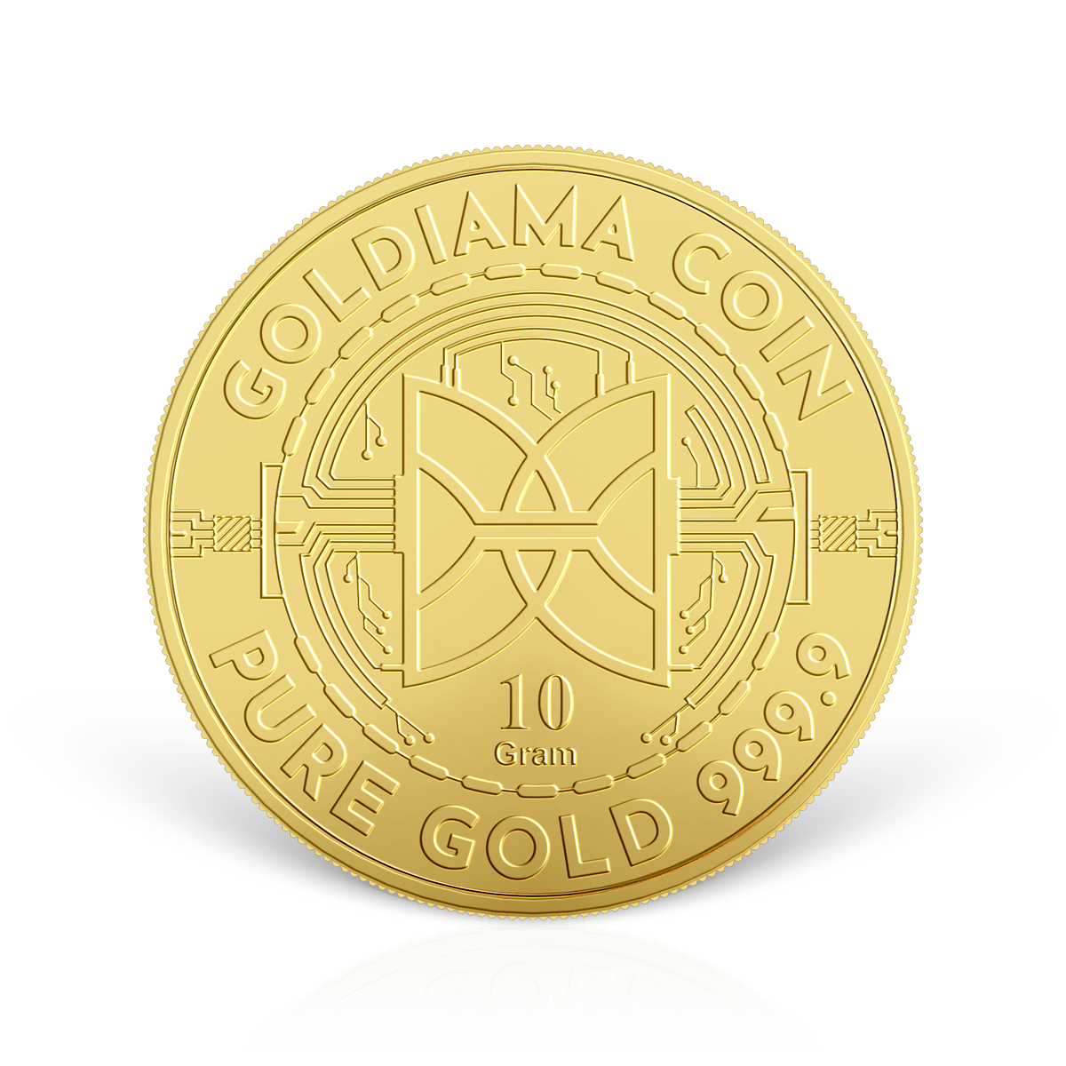 10g Goldiama Gold Coin 999.9 Purity