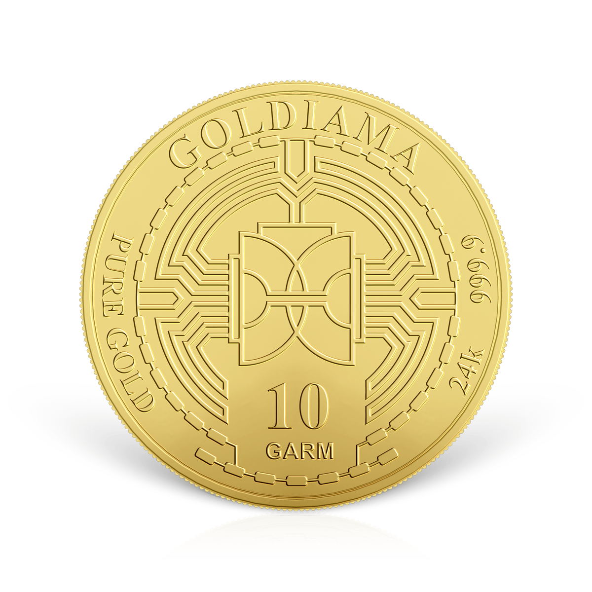 10g Goldiama Gold Coin 999.9 Purity