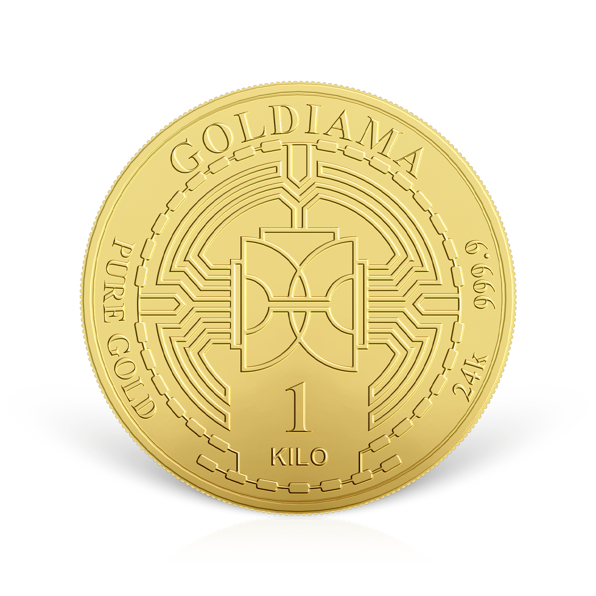 1 Kg Goldiama Gold Coin 999.9 Purity