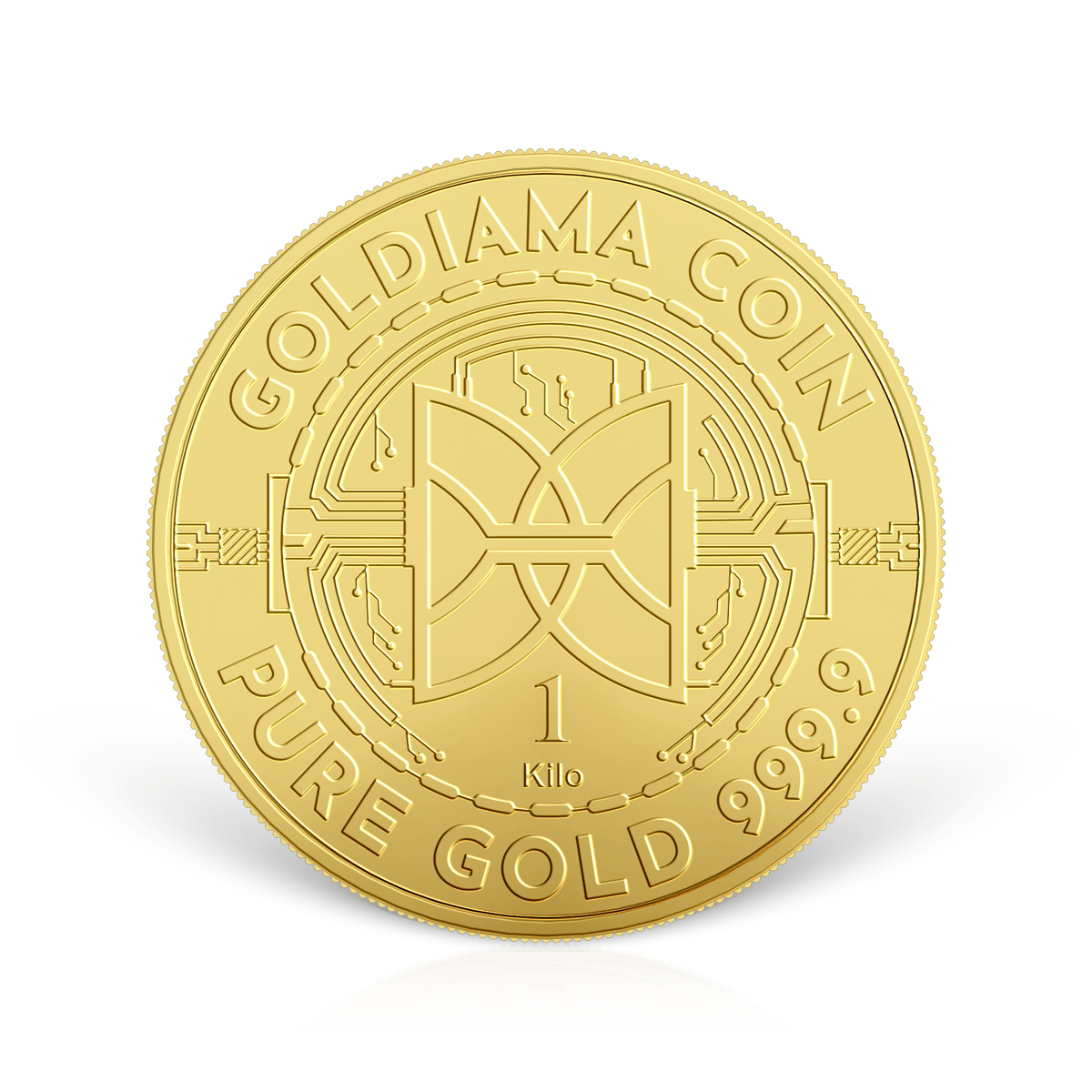 1 Kg Goldiama Gold Coin 999.9 Purity