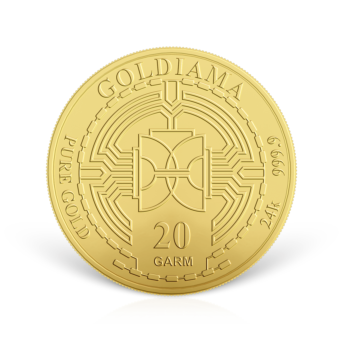 20g Goldiama Gold Coin 999.9 Purity