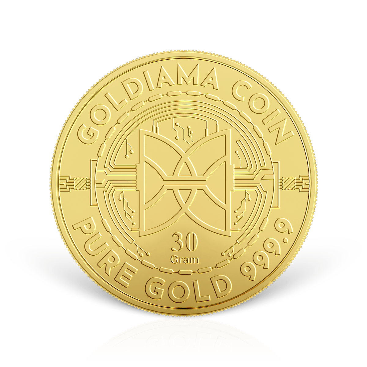 30g Goldiama Gold Coin 999.9 Purity