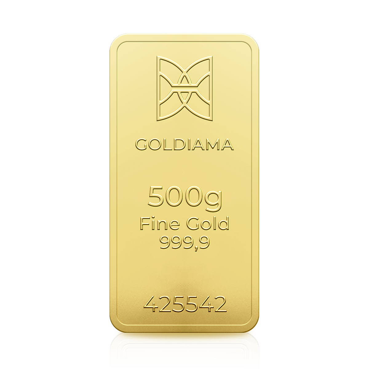 500 Gram Goldiama Gold Bar 999.9 Purity