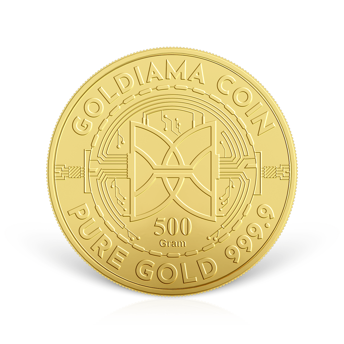 500g Goldiama Gold Coin 999.9 Purity