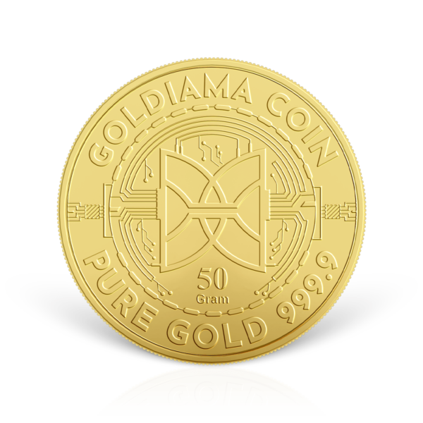 50 gram Gold Coin 999.9 Purity