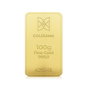 100 Gram Gold Bar 999.9 Purity