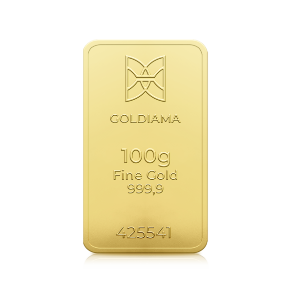 100 Gram Gold Bar 999.9 Purity