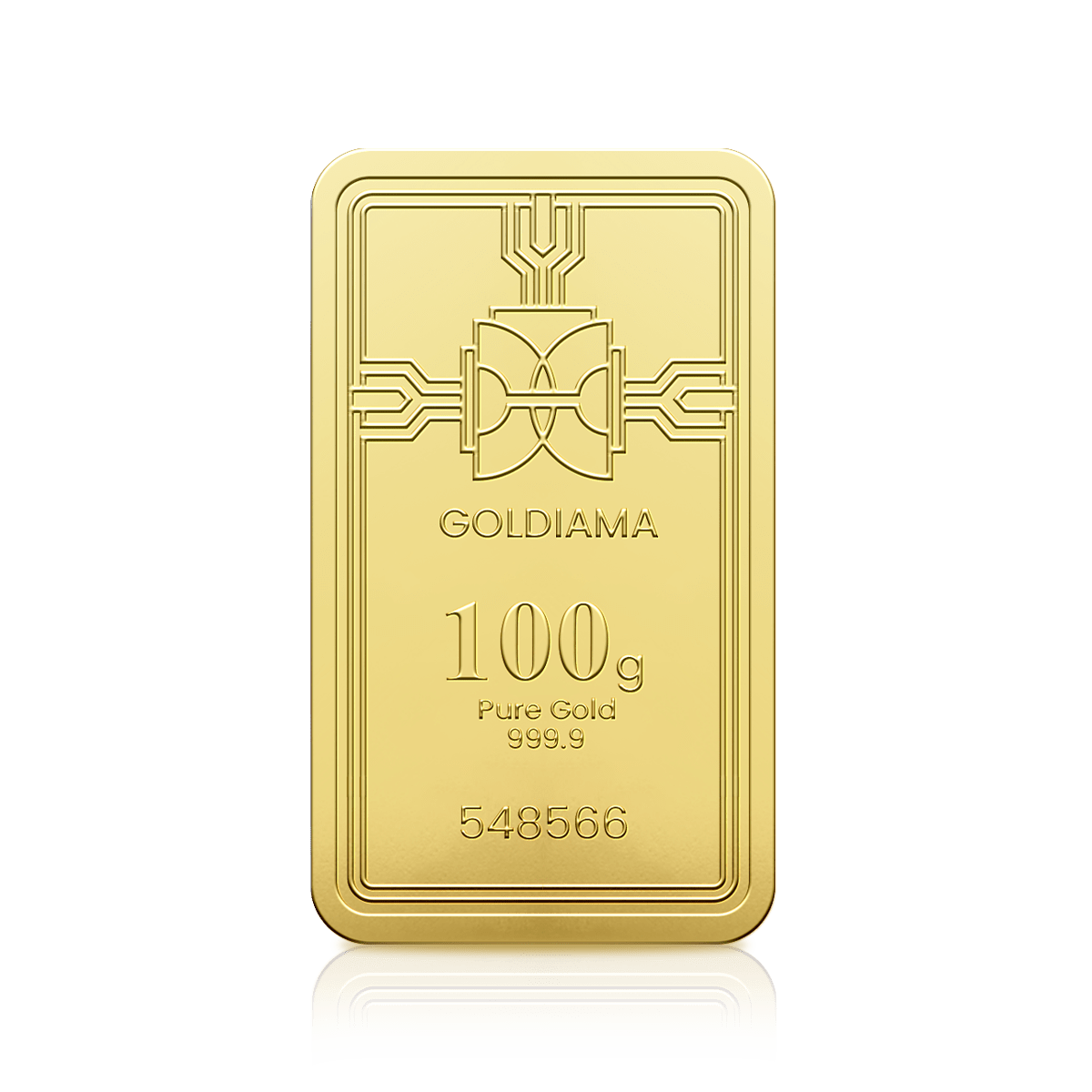 100 Gram Goldiama Gold Bar 999.9 Purity