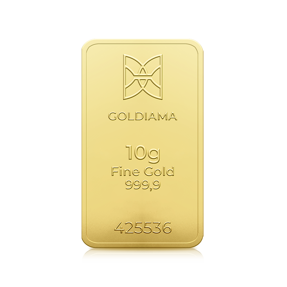 10 Gram Goldiama Gold Bar 999.9 Purity