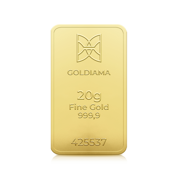 20 Gram Gold Bar 999.9 Purity