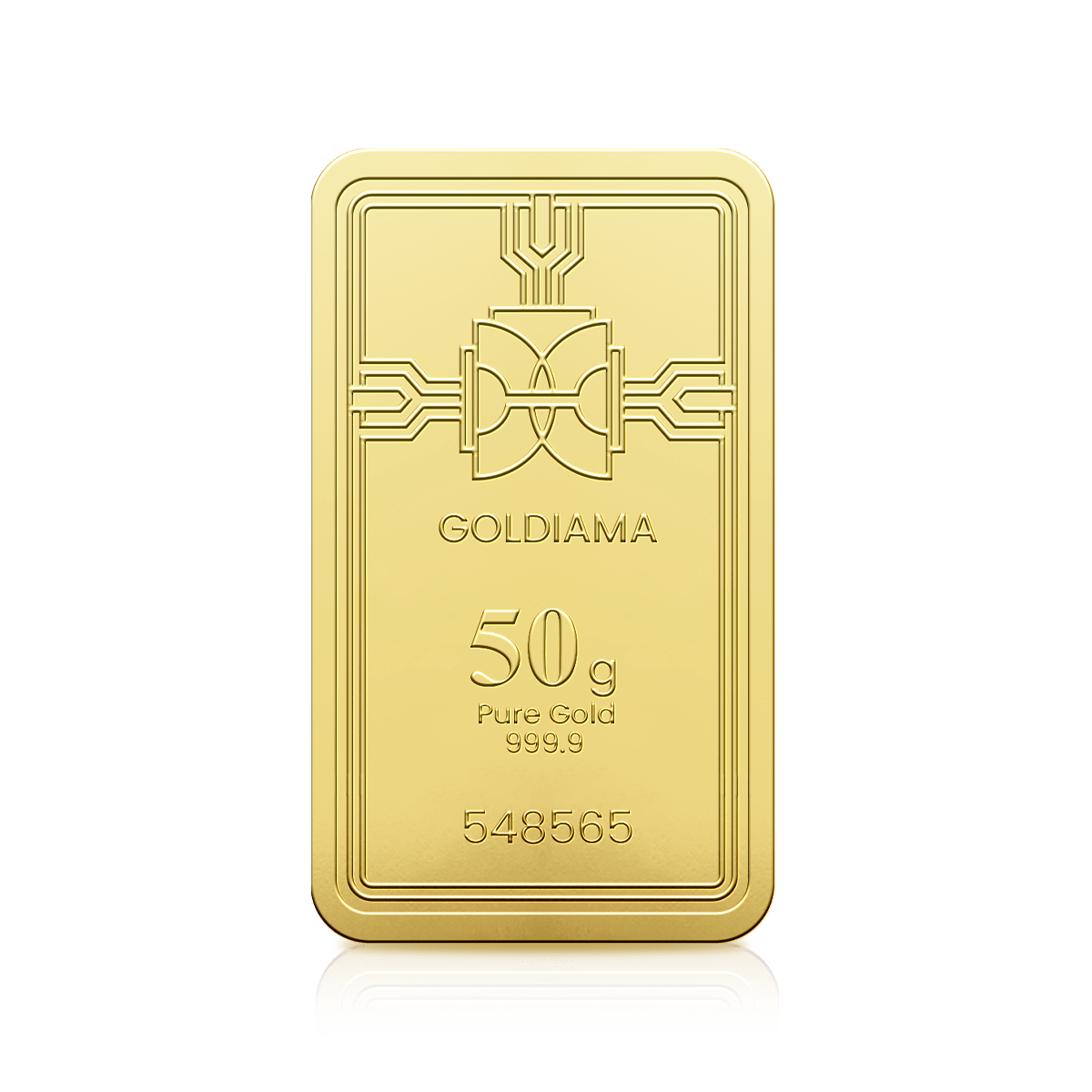 50 Gram Goldiama Gold Bar 999.9 Purity