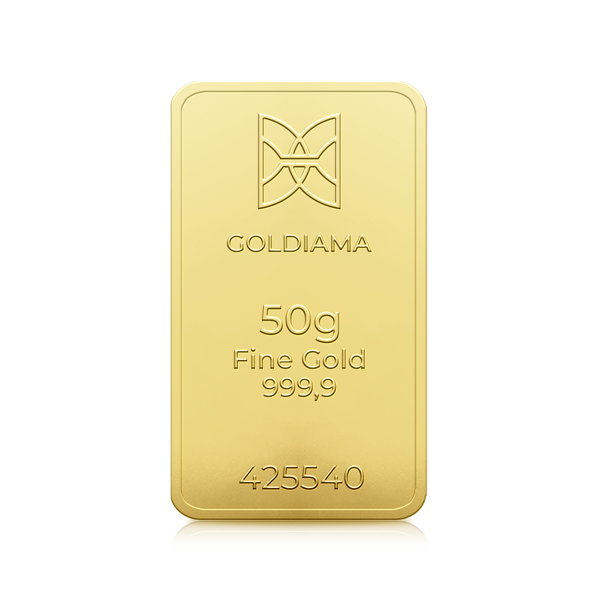 50 Gram Goldiama Gold Bar 999.9 Purity