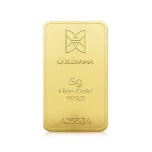 5 Gram Gold Bar 999.9 Purity